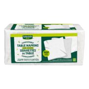 Serviette de table une épaisseur en papier compostable