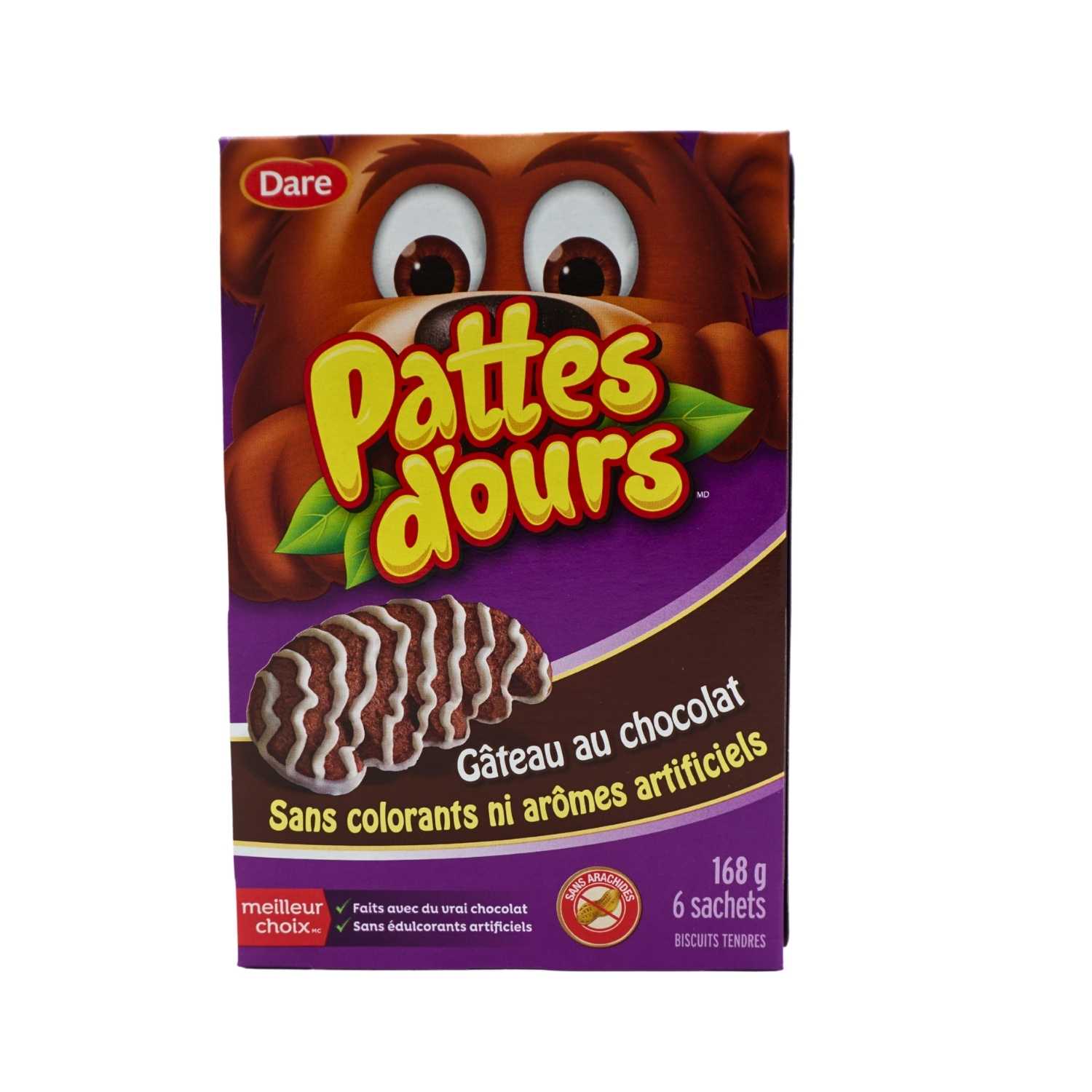 PATTES D'OURS GATEAU AU CHOCOLAT