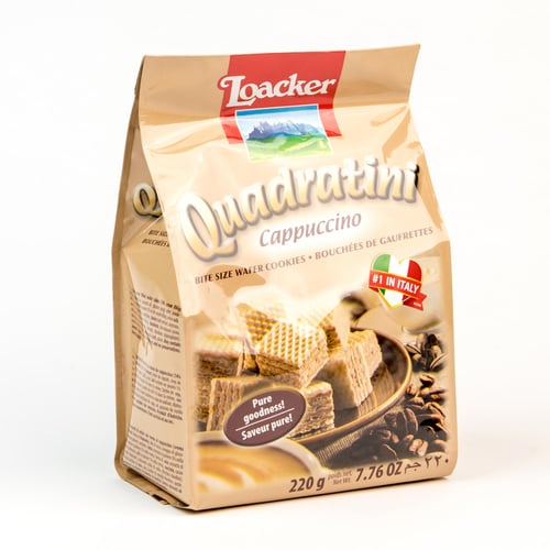 Gaufrette cube cappucino Quadratini 220 g