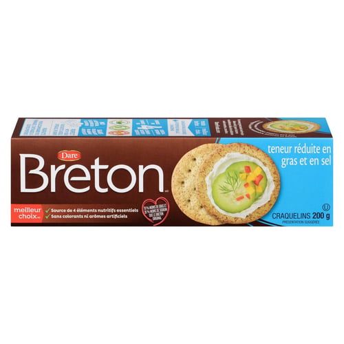 Craquelins teneur réduite gras et sel 200g