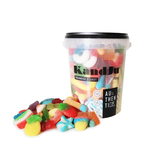 Seau bonbons mélangés régulier 700 g