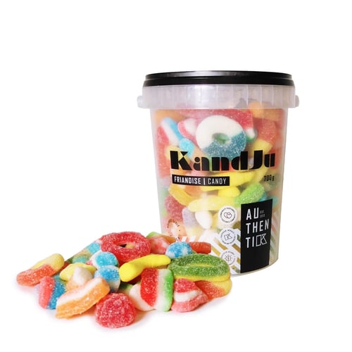 Seau bonbons mélangés sablé 700 g