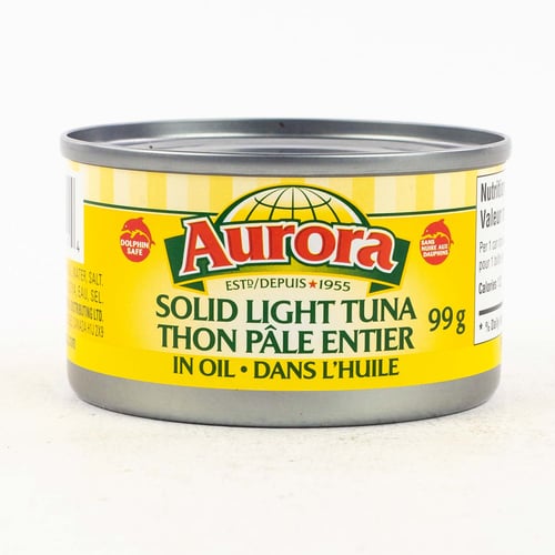 Thon pâle entier dans l'huile 99 g
