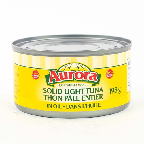 Thon pâle entier dans l'huile 198 g