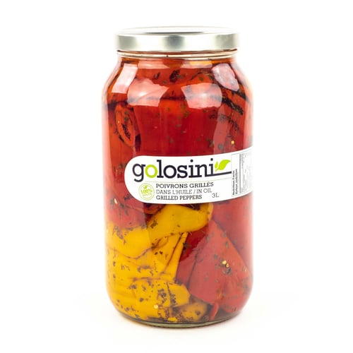 Poivrons grillés dans l'huile 3 L