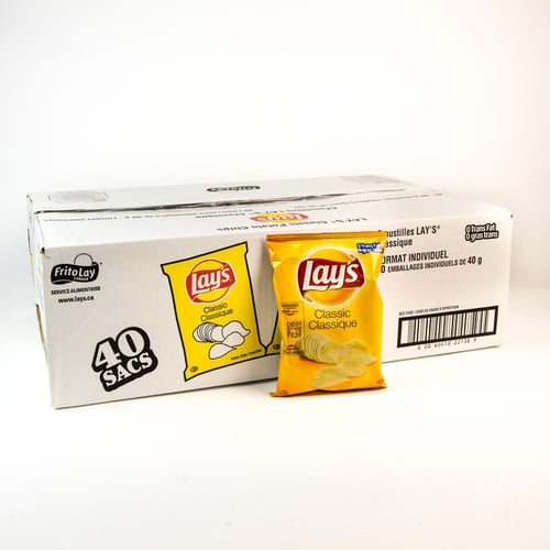 Croustilles classiques 40 g x40