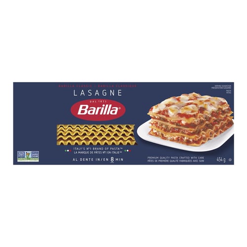 Pâtes lasagnes ondulées 454 g
