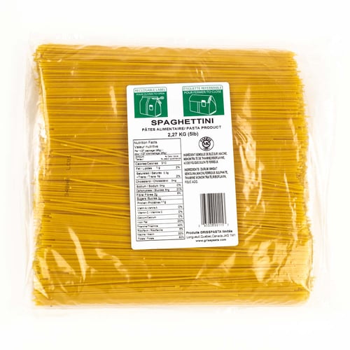 Pâtes spaghettini 5 lb