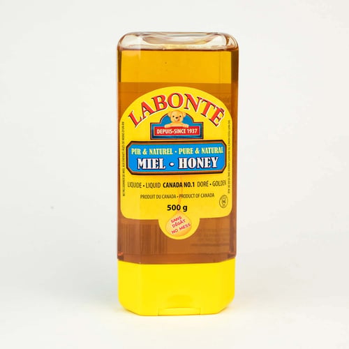 Miel liquide en bouteille renversée 500 g