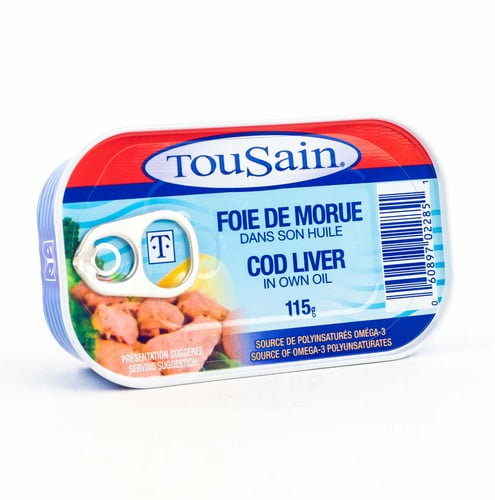 Foie de morue dans son huile 115 g