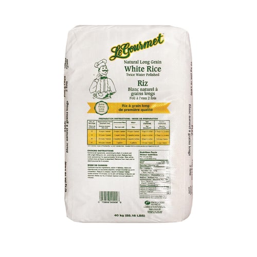 Riz blanc à grains longs 40 kg