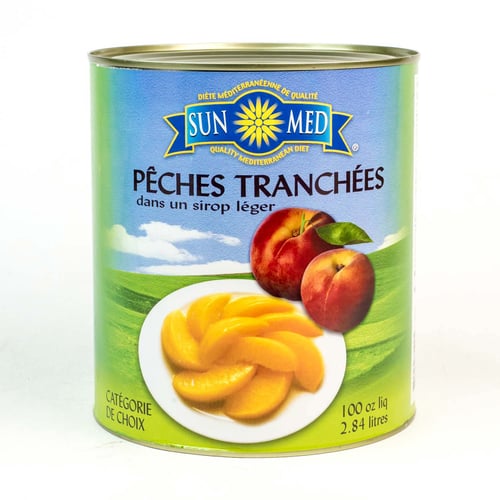 Pêches tranchées 2,84 L