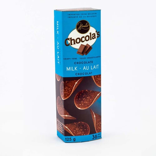 Tuiles croustillantes chocolat au lait 125 g