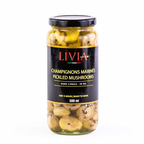 Champignons marinés dans l'huile 500 ml
