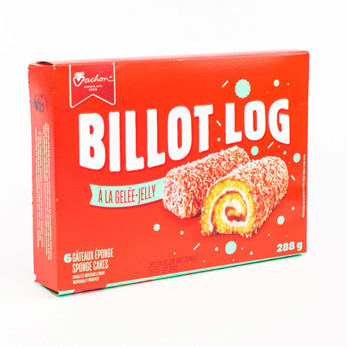 Gâteaux éponge Billot Log à la gelée x6