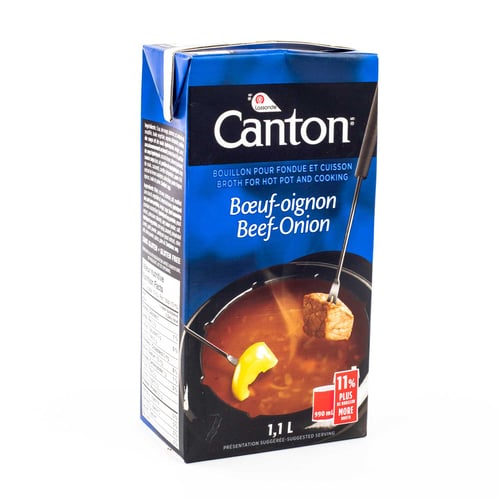Bouillon pour fondue et cuisson de boeuf et oignon 1,1 L