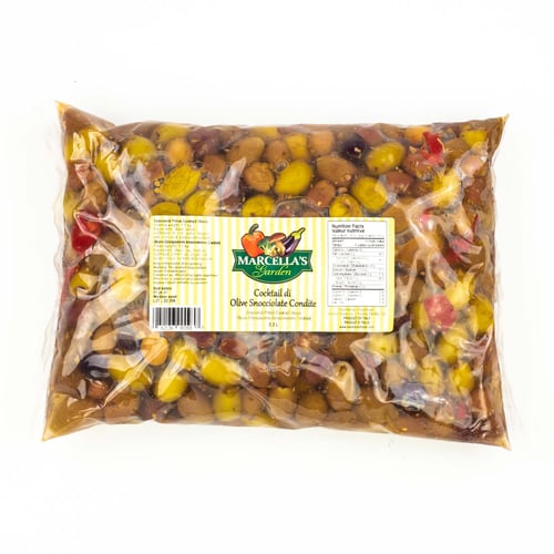 Olives cocktail assaisonnées dénoyautées 1,5 kg