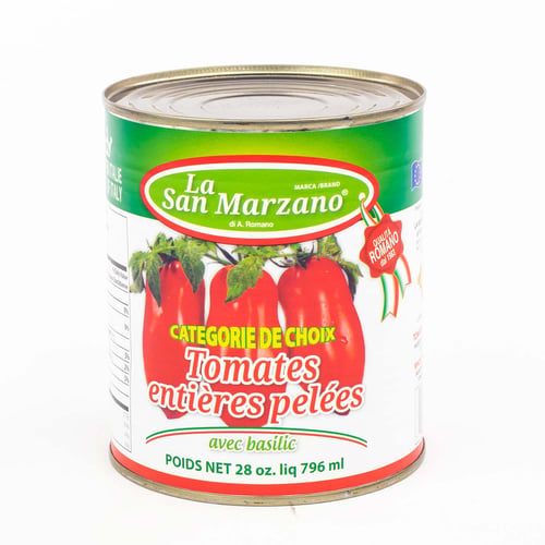 Tomates pelées italiennes au basilic 796 ml