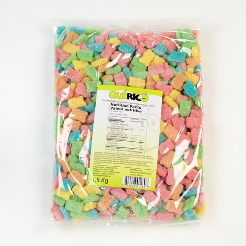 Bonbons ours néon 1,5 kg