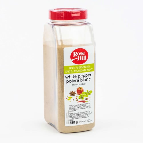 Poivre blanc moulu 550 g