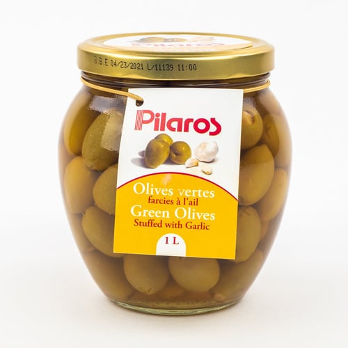 Olive verte à l'ail 1 L