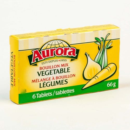 Cubes de bouillon de légumes x6