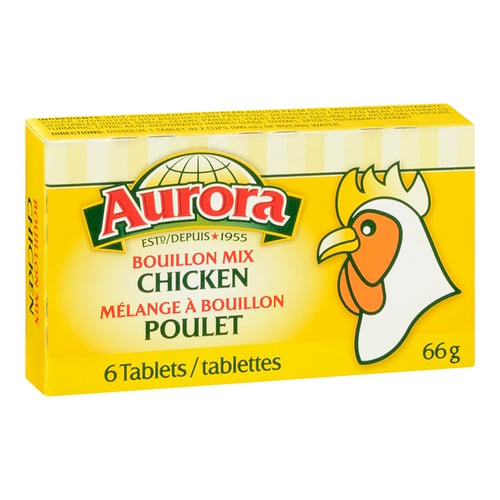 Cubes de bouillon de poulet x6