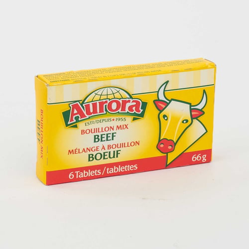 Cubes de bouillon de bœuf x6