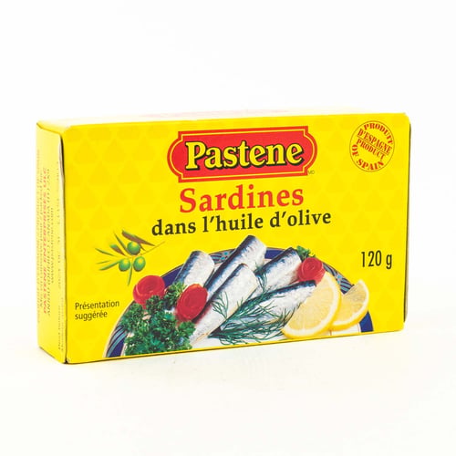 Sardines dans l'huile d'olive 120 g