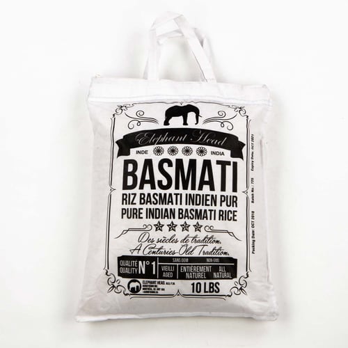 Riz basmati indien pur 4,54 kg