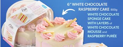 6" WHITE CHOCOLATE RASPBERRY CAKE