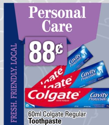 60ml Colgate Regular Toothpaste