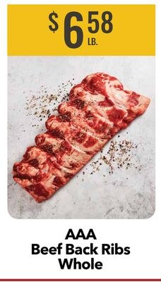 AAA Beef Back Ribs Whole