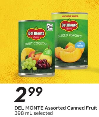 Assorted Canned Fruit