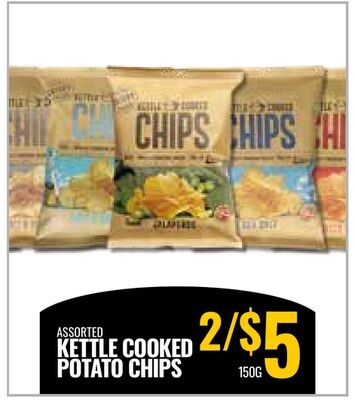 ASSORTED KETTLE COOKED POTATO CHIPS
