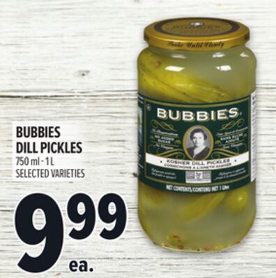 BUBBIES DILL PICKLES