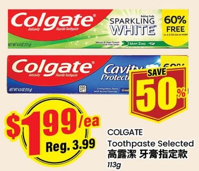 COLGATE Toothpaste Selected