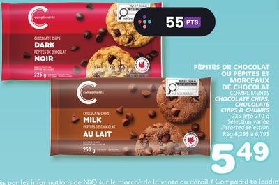 COMPLIMENTS CHOCOLATE CHIPS, CHOCOLATE CHIPS & CHUNKS