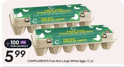 COMPLIMENTS Free Run Large White Eggs