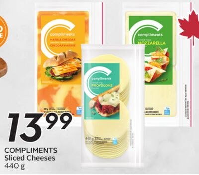 COMPLIMENTS Sliced Cheeses