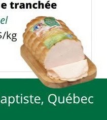 Dinde tranchée