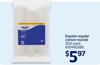 Equate regular cotton rounds