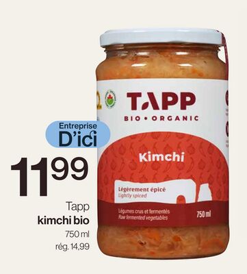 Tapp kimchi bio