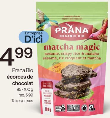 Prana Bio écorces de chocolat
