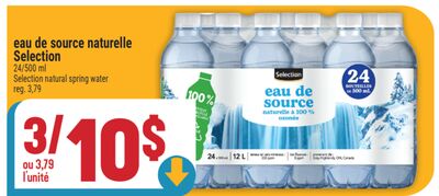 EAU DE SOURCE NATURELLE SELECTION | SELECTION NATURAL SPRING WATER