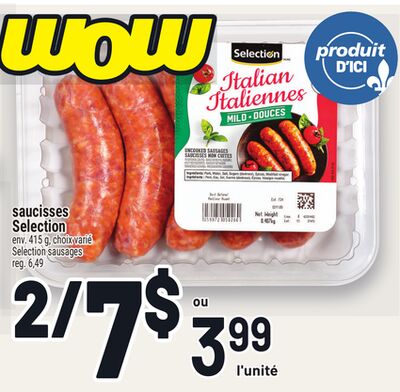 SAUCISSES SELECTION | SELECTION SAUSAGES