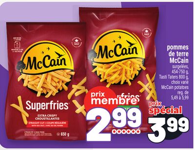 POMMES DE TERRE MCCAIN | MCCAIN POTATOES