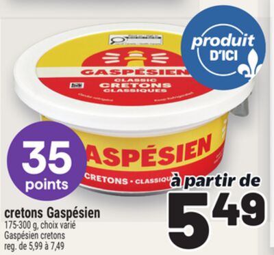 CRETONS GASPÉSIEN | GASPÉSIEN CRETONS