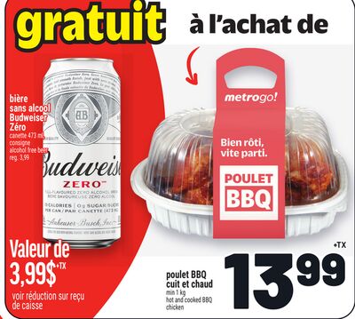 GRATUIT BIÈRE SANS ALCOOL BUDWEISER ZÉRO | ALCOHOL FREE BEER