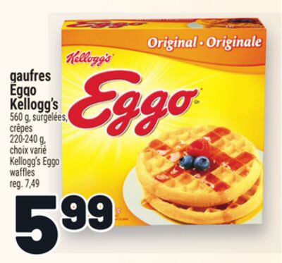 GAUFRES EGGO KELLOGG'S | KELLOGG'S EGGO WAFFLES